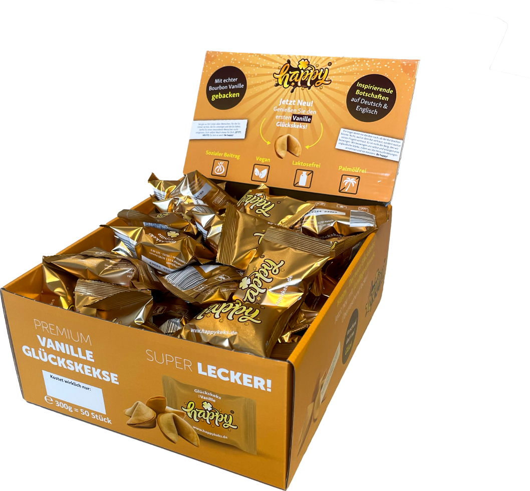 50er-Box Happy Vanille Glückskekse | happykeks.de